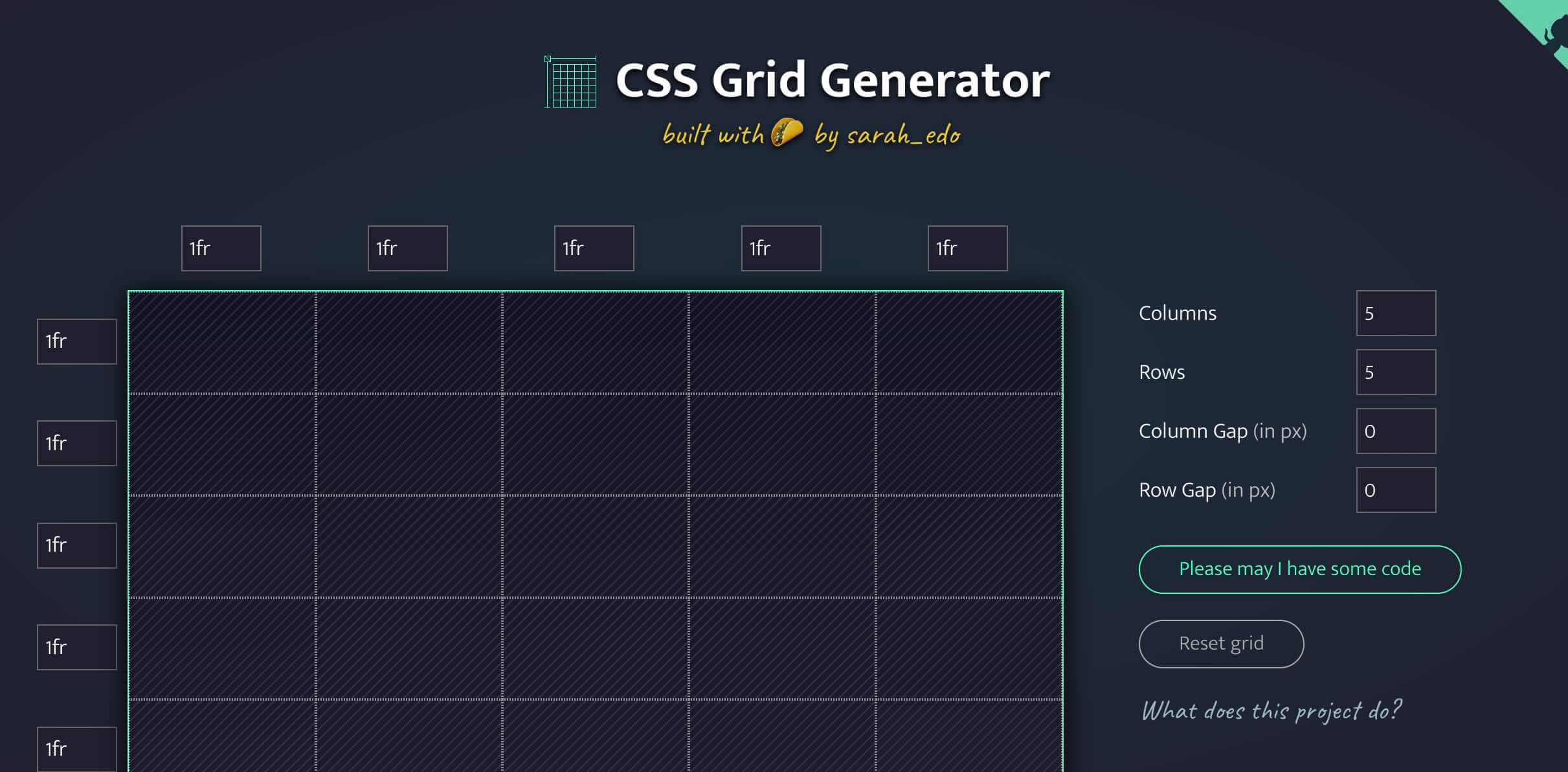 Cssgrid Generator 